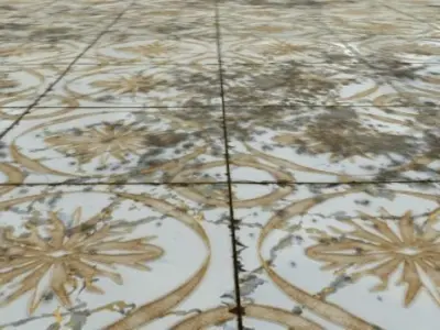 Gold Elegant Tiles Texture