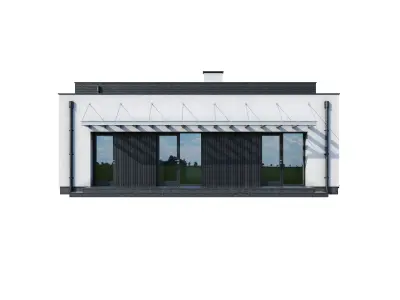 Modern house V110 3D model