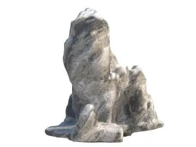 snow cliff   Low-poly 3D model