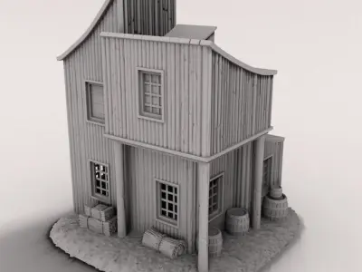  medieval house 3D print model