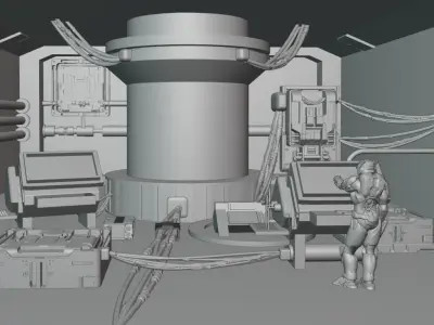 Sci- fi environment  3D model