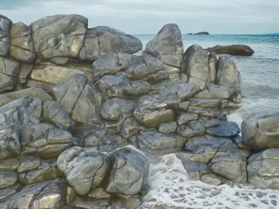 High poly Boulder Rock 230418 3D model