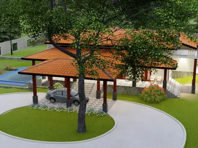 Modern Home - Walauwa 3D model