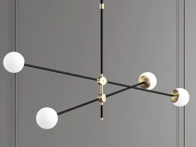 BULLARUM bullrum chandelier - gold 3D model