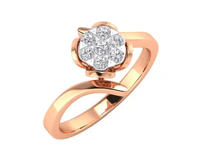 Women Ring Render 3dm STL MTL SLC JCD OBJ FBX Details 3D print model 51