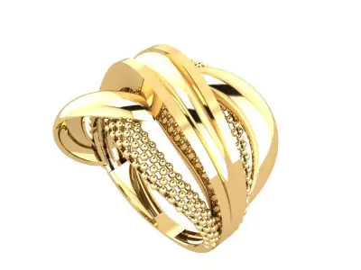 wedding RING 3D print model 49