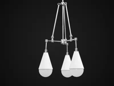 Triad Pendant Light Low-poly 3D model
