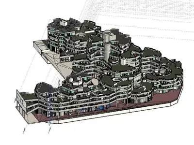 LIEGAT BUILDING IVRY SUR SEINE 3D MODEL GHAILLOUSTET 3D model