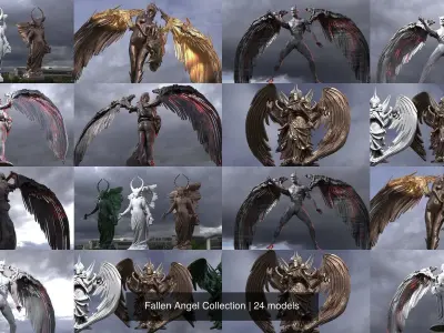 Fallen Angel Collection 3D Model Pack