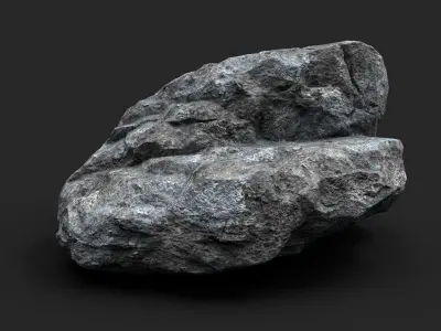 Rock 16-3 Low-poly 3D model
