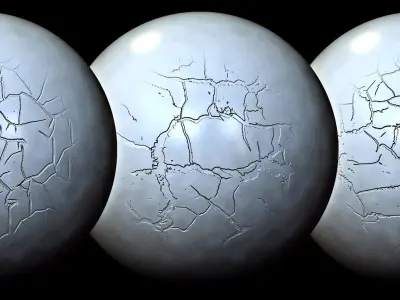 Crack VDM Brushes and Alpha Vol 2 Low-poly 3D model