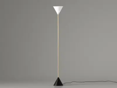 Twin Floor Lamp 3D model