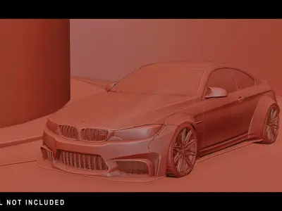 Underground Parking Low-poly 3D model