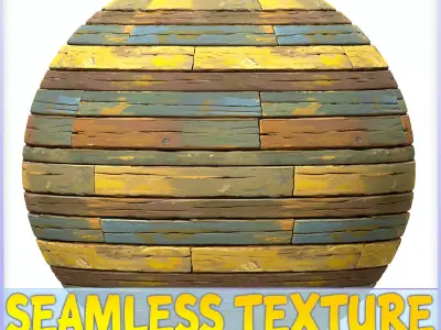 Stylized Wood Floor Seamless Texture Texture 4