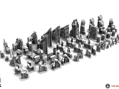 Universal Guard - Heavy Weapons Set 1 3D print model