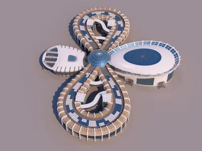 0099 - Organic Building 3D model