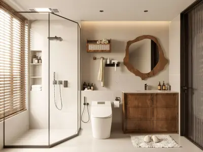 Modern Bathroom 3D Model 3D model