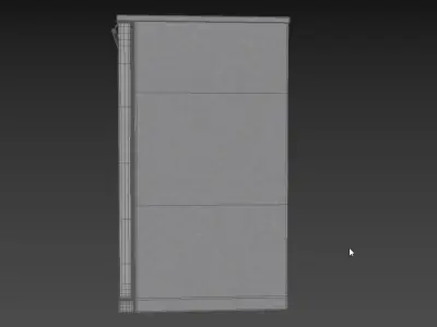 Husky Double Glass Door Alfresco Bar Drinks Chiller 3D model