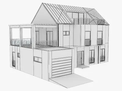Modern House 14 3D model