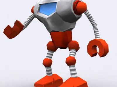 3DRT-Chibii-robot-04 robot Low-poly 3D model