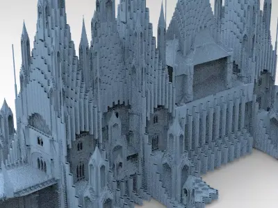 Wizards observation Cathedral 3 3D model
