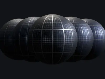 Solar Panel Material Pack Vol 01 3D model