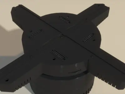 Wi-Fi 3D Hologram LED Fan Projector 3D model