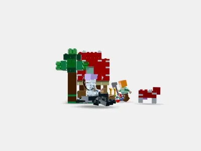 LEGO Minecraft The Button House 21179 3D model