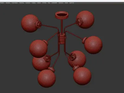 Lussole Ontario Low-poly 3D model