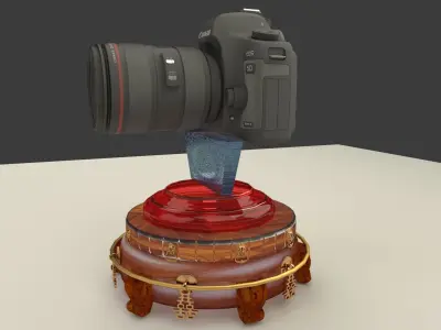Chinese display with camera 3D model
