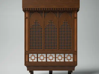 Islamic Window Mashrabiya 3D model