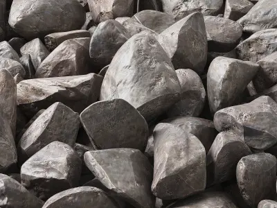 Rock stone glether two 3D model