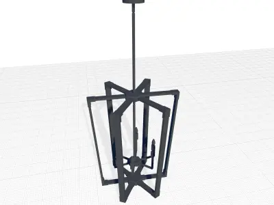 Caenada Light Candle Chandelier 3D model