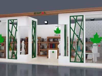 Exhibition Stand - ST0020 3D model
