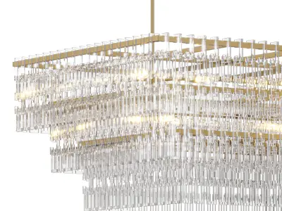 Chandelier Marignan Linear Chandelier by lalume 3D model