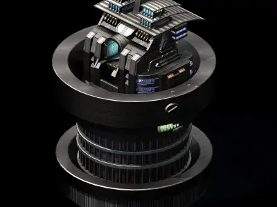 Titan Base - Academy of Sciences 02 3D model