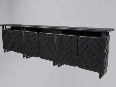 Modern Cabinet Off-Grid 3D model