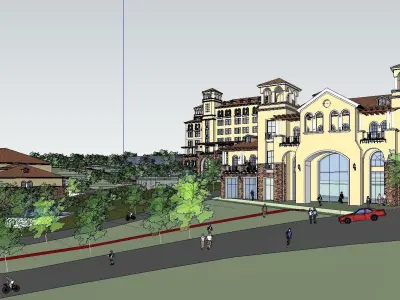 vacation spot-Resort-Fashion Leisure Hotel-0161 3D model