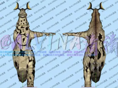 Ultraman kaiju Eleking - DIY Cosplay Pepakura Foam Template Low-poly 3D model