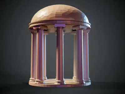 Low poly stylized environment pack da1 Low-poly 3D model