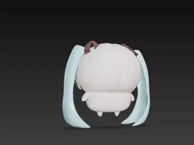 figura miku x chikawa 3D print model