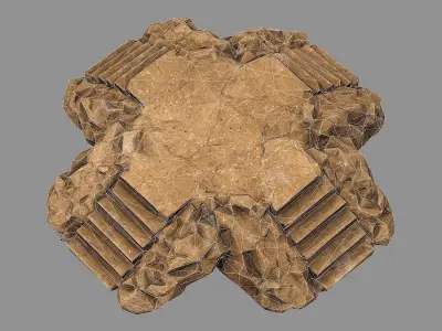 Staris Rock 05 Low-poly 3D model