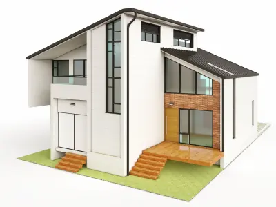 Duplex House-2 3D model