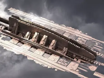 Ancient tech submerged floor  3D model