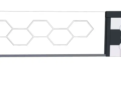 SCIFI WALL DOOR 01 Free 3D model