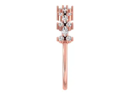 Solitaire Women Light Weight Marquise Stone Band Ring 3D print model purchase