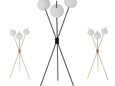 Floor lamp Kushi 3D model