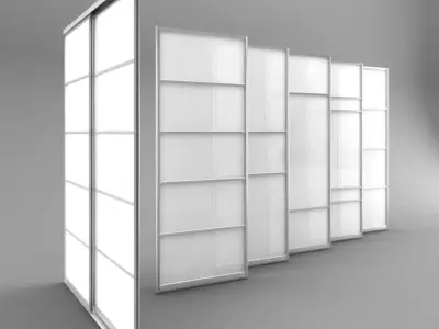 Sliding doors 3D model