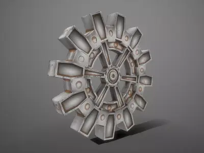 Gear - Realistic and Stylized Textures Low-poly 3D model