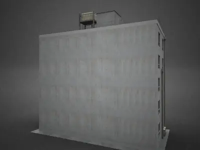 Japan building 13 model in Lightwave 3D 3D model